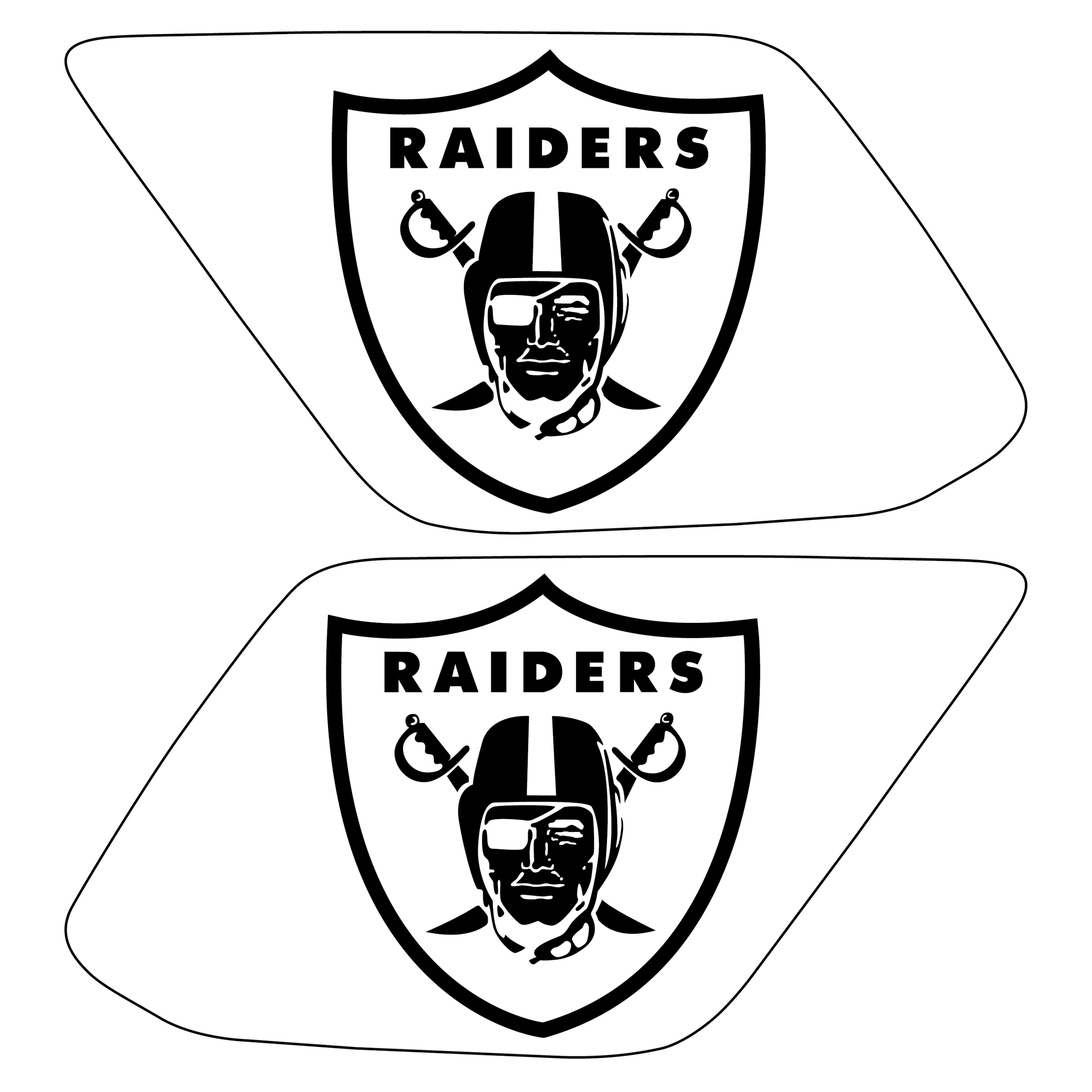 raiders logo stencil