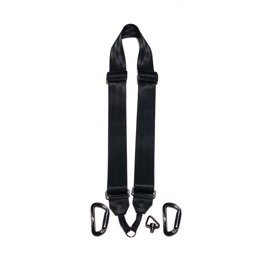 Heavy duty shoulder strap clearance